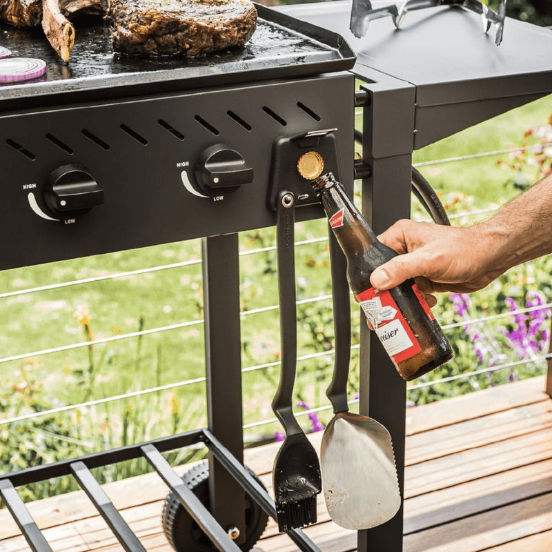 Dreamfarm Set of 3 BBQ Grill Tools - Silver & Black - Lighting.co.za