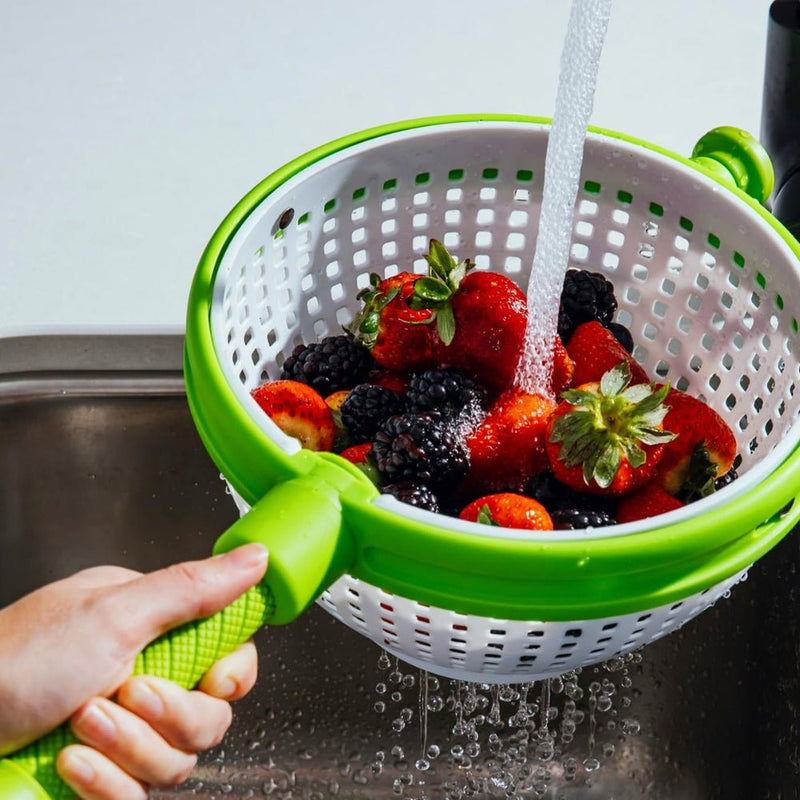 Dreamfarm Spina Straining Colander - Green & White - Lighting.co.za
