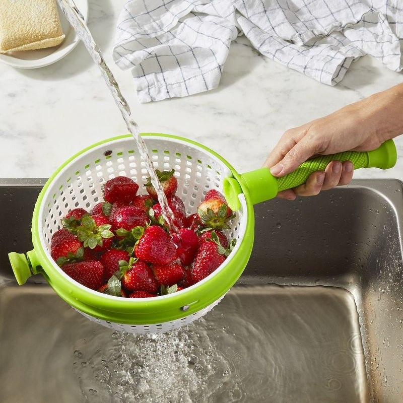 Dreamfarm Spina Straining Colander - Green & White - Lighting.co.za