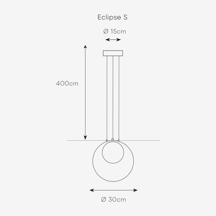 Eclipse Brass and Opal Glass Pendant Light 2 Sizes - Lighting.co.za