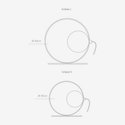 Eclipse Brass and Opal Glass Table Lamp 2 Sizes - Lighting.co.za