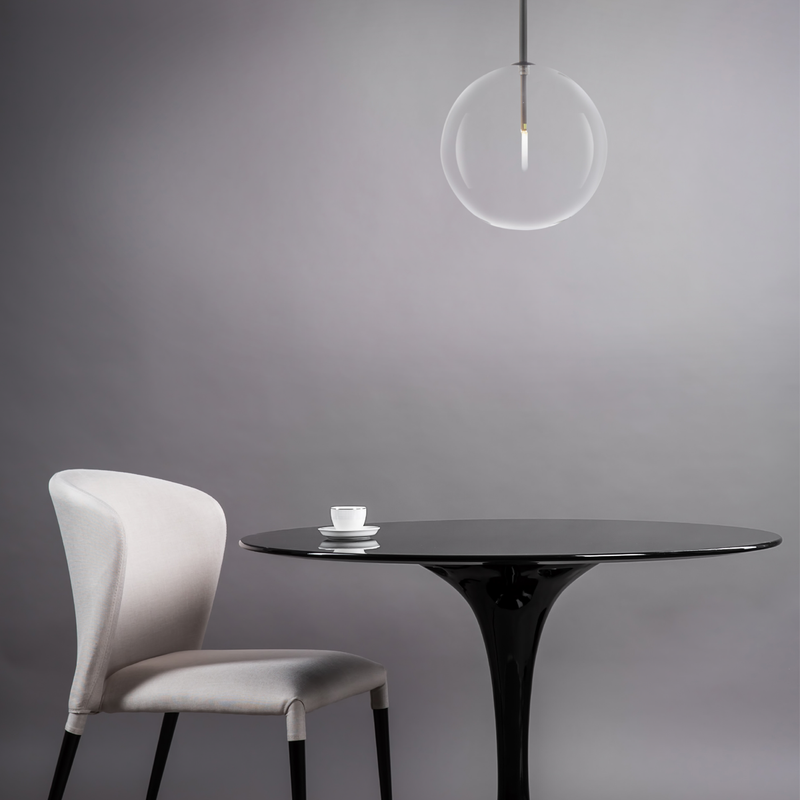 Elements Single Black or Gold and  Clear Glass Pendant Light - Lighting.co.za