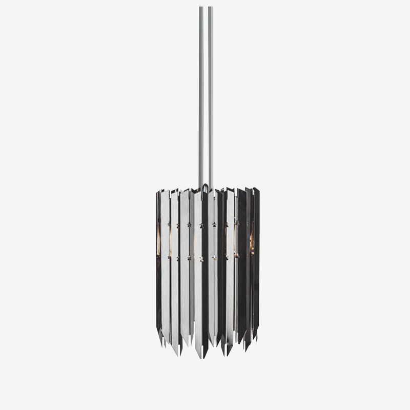 Enigma Black or Chrome Facet Pendant Light 3 Options - Lighting.co.za