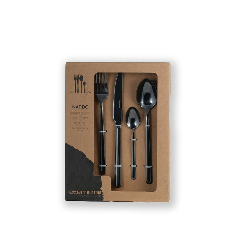 Eternum Nardo Black 16pc Cutlery Set - Lighting.co.za