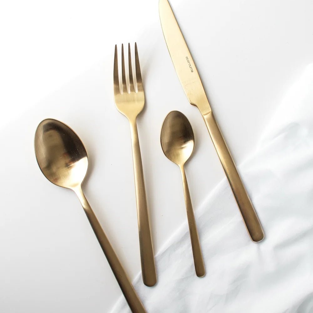 Eternum Nardo Champagne 16pc Cutlery Set - Lighting.co.za