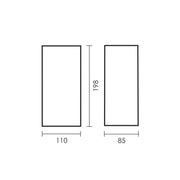 Evok 2 GU10 Up Down Facing Black | White Outdoor Wall Light - Lighting.co.za