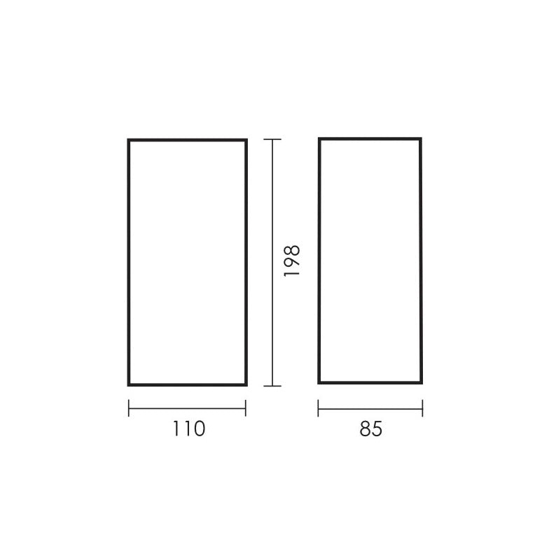 Evok 2 GU10 Up Down Facing Black | White Outdoor Wall Light - Lighting.co.za