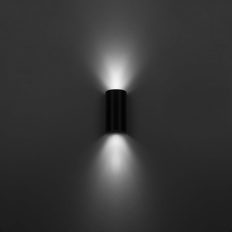 Evok 2 GU10 Up Down Facing Black | White Outdoor Wall Light - Lighting.co.za