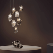 Facets Smokey or Clear Glass Pendant Light - Lighting.co.za