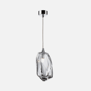 Facets Smokey or Clear Glass Pendant Light - Lighting.co.za