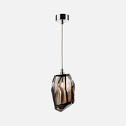 Facets Smokey or Clear Glass Pendant Light - Lighting.co.za