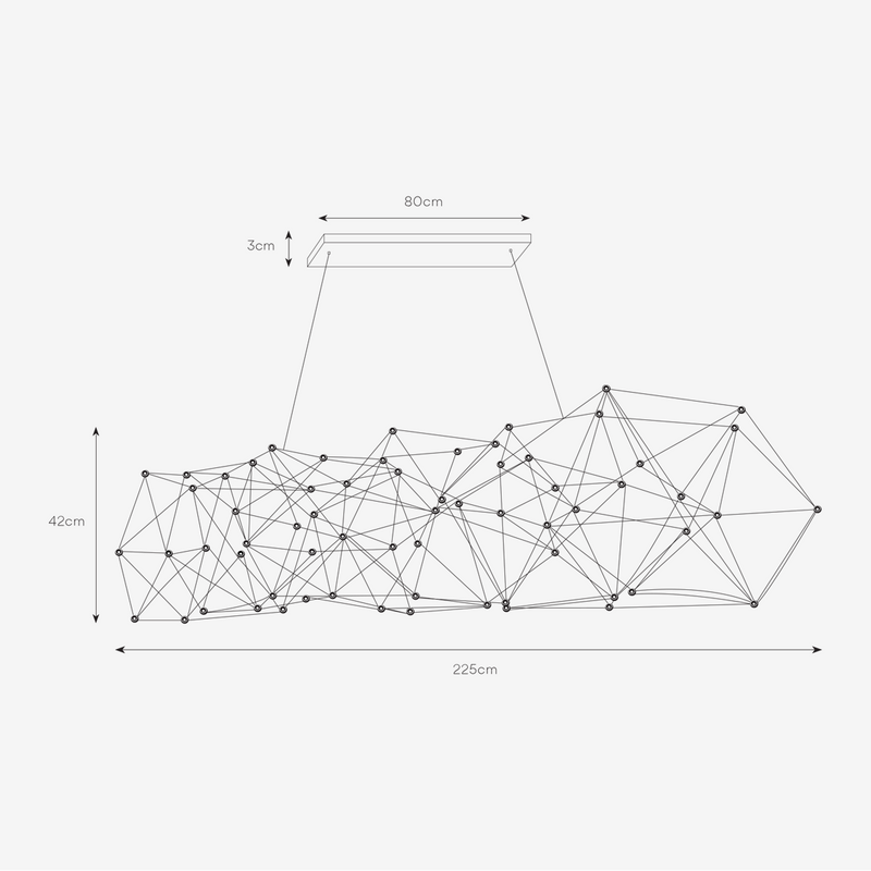 Galaxy Large Chrome LED Pendant Light - Lighting.co.za