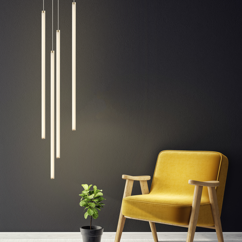 Grid Single Gold Slim LED Pendant Light - Lighting.co.za