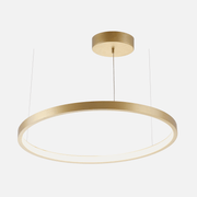 Halo Slim Brushed Brass Ring Pendant Light 2 Sizes - Lighting.co.za
