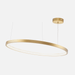 Halo Slim Brushed Brass Ring Pendant Light 2 Sizes - Lighting.co.za