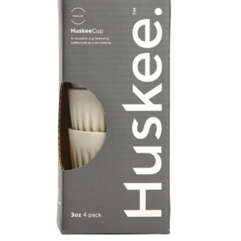 Huskee Cup Espresso 90ml, Set of 4 - Charcoal & Natural - Lighting.co.za