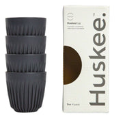 Huskee Cup Espresso 90ml, Set of 4 - Charcoal & Natural - Lighting.co.za