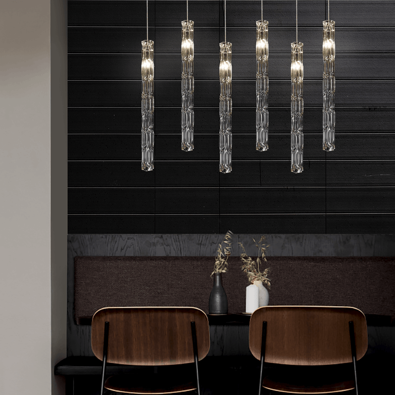 Ice Tall Clear Glass Pendant Light - Lighting.co.za