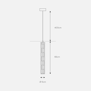 Ice Tall Clear Glass Pendant Light - Lighting.co.za