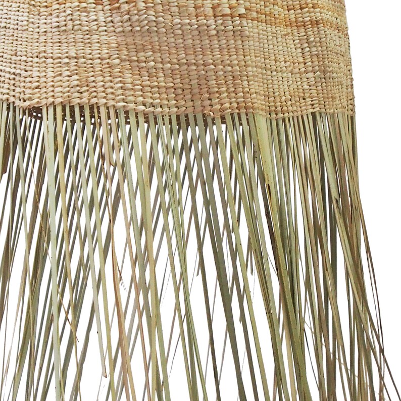 Calavera Natural Tassel Basket Pendant Light 3 Sizes - Lighting.co.za