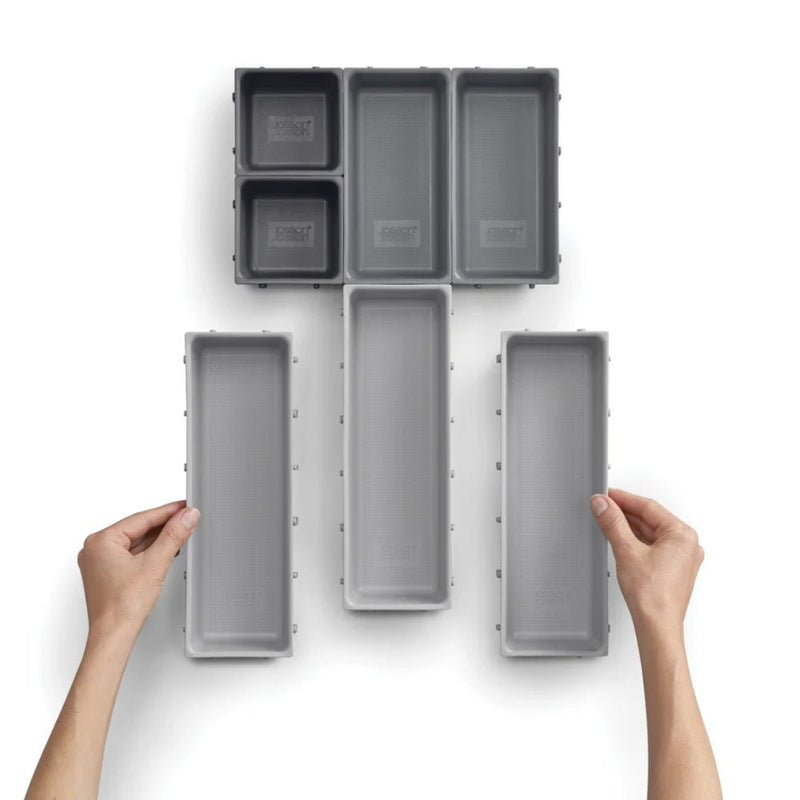 Joseph Joseph Blox™ 7-piece Drawer Organiser Set - Grey - Lighting.co.za