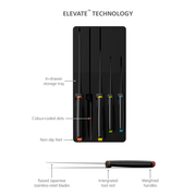 Joseph Joseph Elevate™ Store 5-Piece Knife Set with In-Drawer Storage Tray - Lighting.co.za