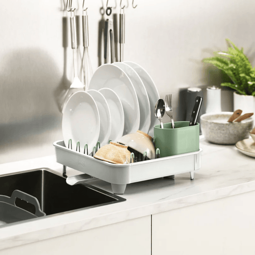 Joseph Joseph Extend™ Expandable Dish Drainer - Stone/ Green - Lighting.co.za