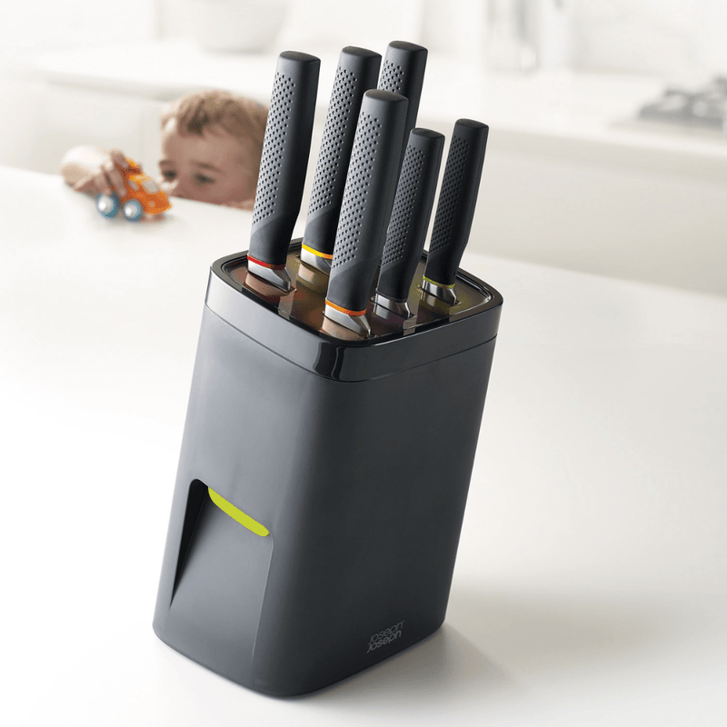 Joseph Joseph LockBlock 6-Piece Knife Block Set with Safety Cam-Lock Mechanism - Lighting.co.za