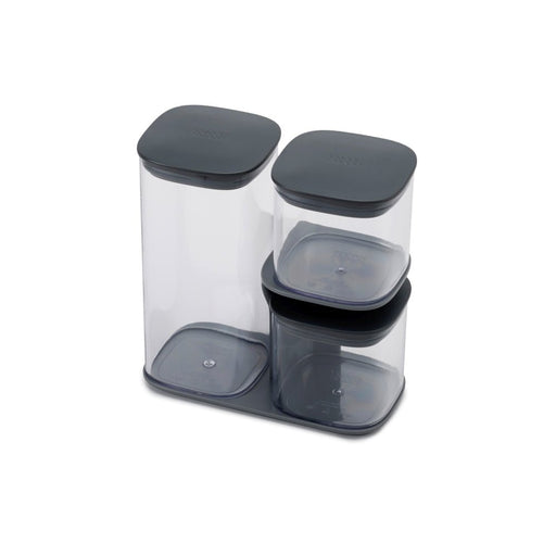Joseph Joseph Podium™ 3-piece Storage Container Set - Grey - Lighting.co.za