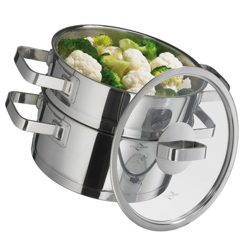 Kuchenprofi San Remo Pot & Lid Set with Steaming Insert 20cm/3L - Lighting.co.za