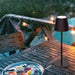 Komati Black LED Portable Rechargeable Table Lamp - Lighting.co.za