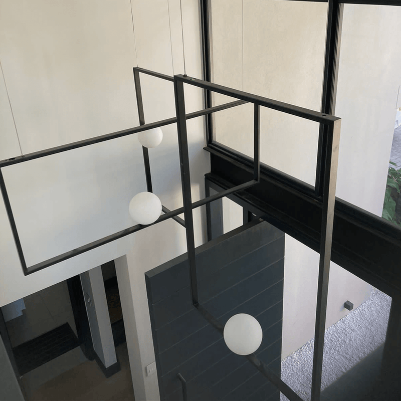 Labyrinth Black or Brass Look Pendant Light 3 Options - Lighting.co.za