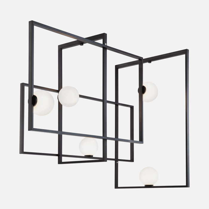 Labyrinth Black or Brass Look Large Ceiling Light - Lighting.co.za