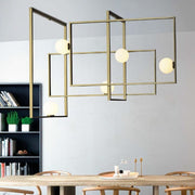 Labyrinth Black or Brass Look Large Ceiling Light - Lighting.co.za