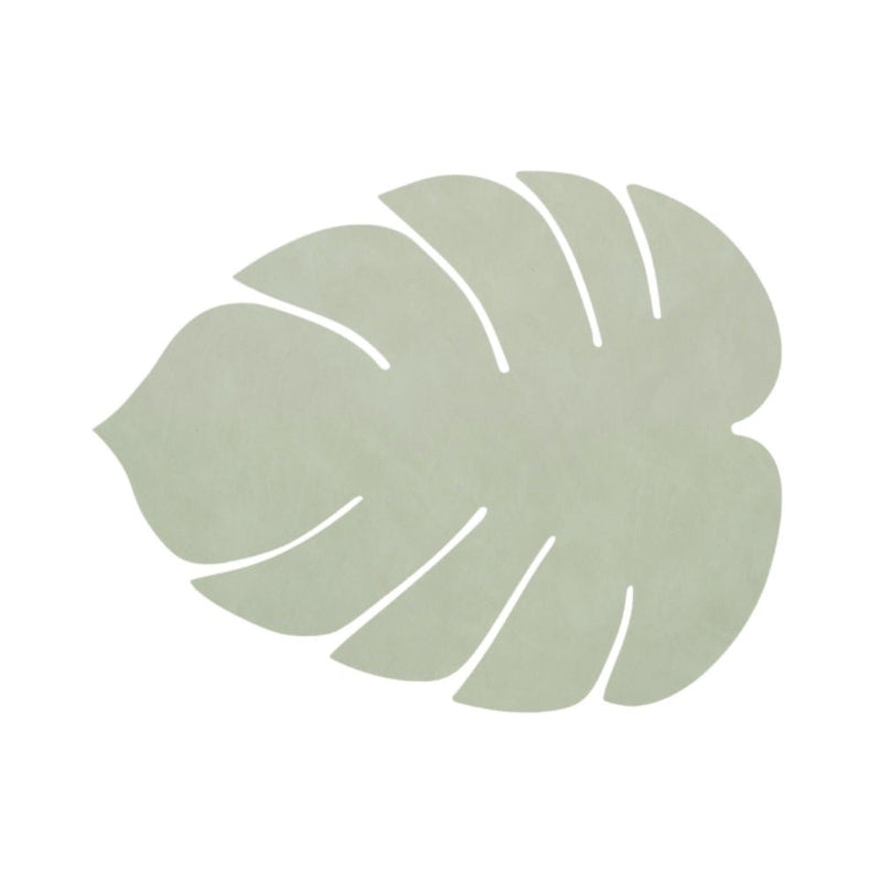 LIND DNA Monstera Leaf Nupo Leather Table Mat Large - 3 Colours - Lighting.co.za