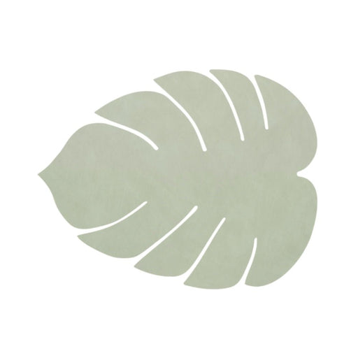 LIND DNA Monstera Leaf Nupo Recycled Leather Table Mat 44 x 37 cm - Lighting.co.za