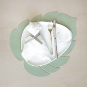 LIND DNA Monstera Leaf Nupo Leather Table Mat Large - 3 Colours - Lighting.co.za