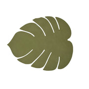 LIND DNA Monstera Leaf Nupo Leather Table Mat Large - 3 Colours - Lighting.co.za