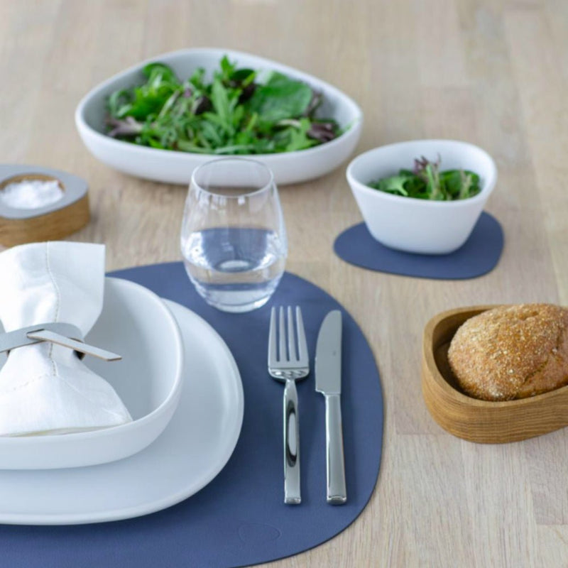 LIND DNA Nupo Leather Table Mat Curved Large - 11 Colours - Lighting.co.za