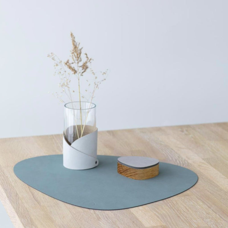 LIND DNA Nupo Leather Table Mat Curved Large - 11 Colours - Lighting.co.za