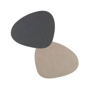 LIND DNA Reversible Cloud Leather Table Mat Curved Large - 5 Colours - Lighting.co.za