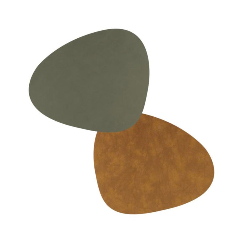 LIND DNA Reversible Cloud Leather Table Mat Curved Large - 5 Colours - Lighting.co.za