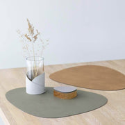 LIND DNA Reversible Cloud Leather Table Mat Curved Large - 5 Colours - Lighting.co.za