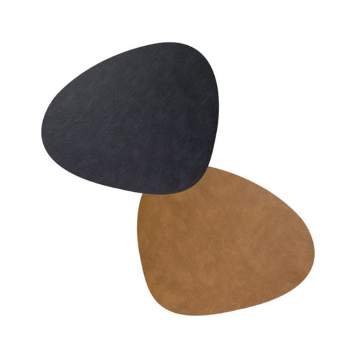 LIND DNA Reversible Cloud Recycled Leather Table Mat Curved Large 44 x 37 cm - Lighting.co.za