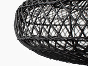 Everly Black or White Rattan Pendant Light - Lighting.co.za