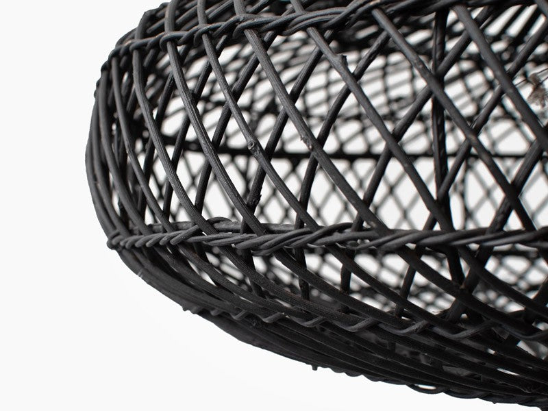 Everly Black or White Rattan Pendant Light - Lighting.co.za