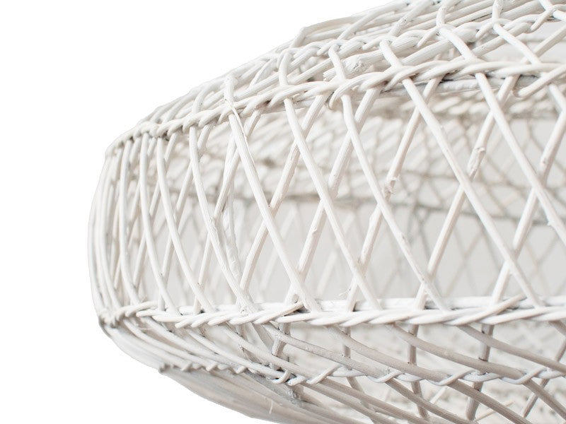 Everly Black or White Rattan Pendant Light - Lighting.co.za
