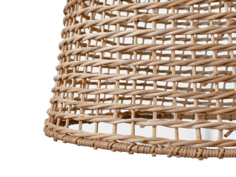 Dalton Organic Shaped Basket Rattan Pendant Light 2 Sizes - Lighting.co.za