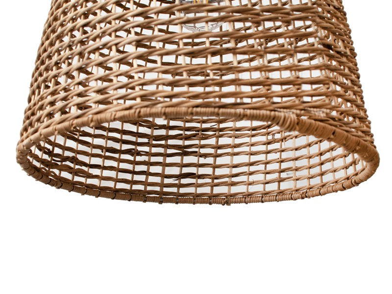 Dalton Organic Shaped Basket Rattan Pendant Light 2 Sizes - Lighting.co.za
