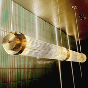 Manhattan Brass Look and Clear Glass Pendant Light - Lighting.co.za